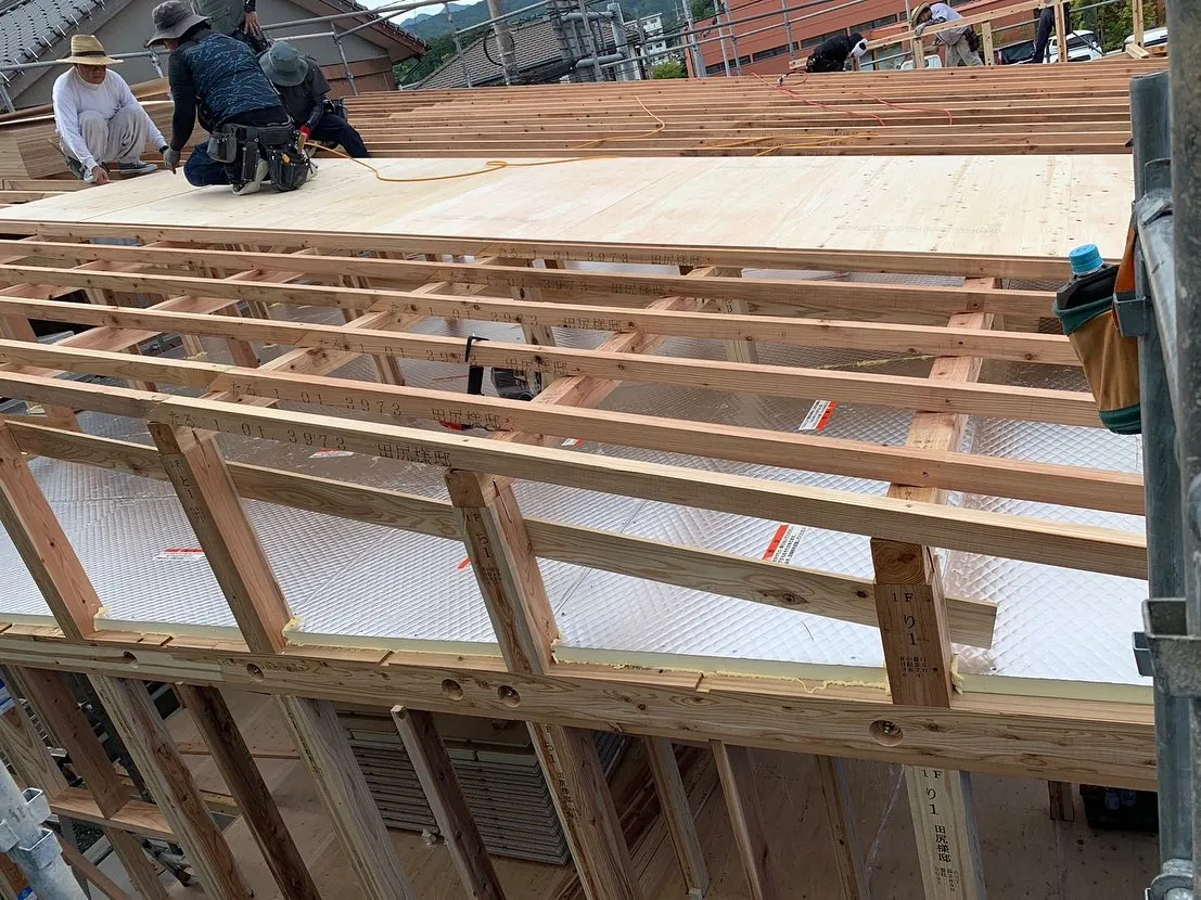 上棟の様子